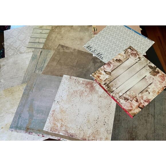 Scrapbook Blue Fern Studios Tranquility Reminisce, Kaiser Craft Ephemera READ - Picture 1 of 8
